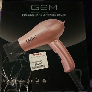 Gem Folding Travel Hairdryer